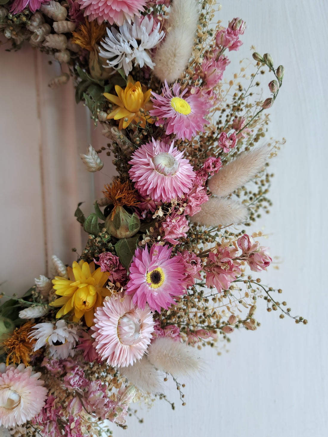 Visions of Spring Small Dried Flower Wreath