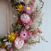 Visions of Spring Small Dried Flower Wreath